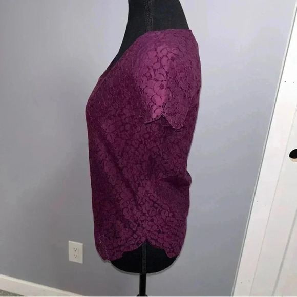 Talula Purple Lace Top - Picture 2 of 6
